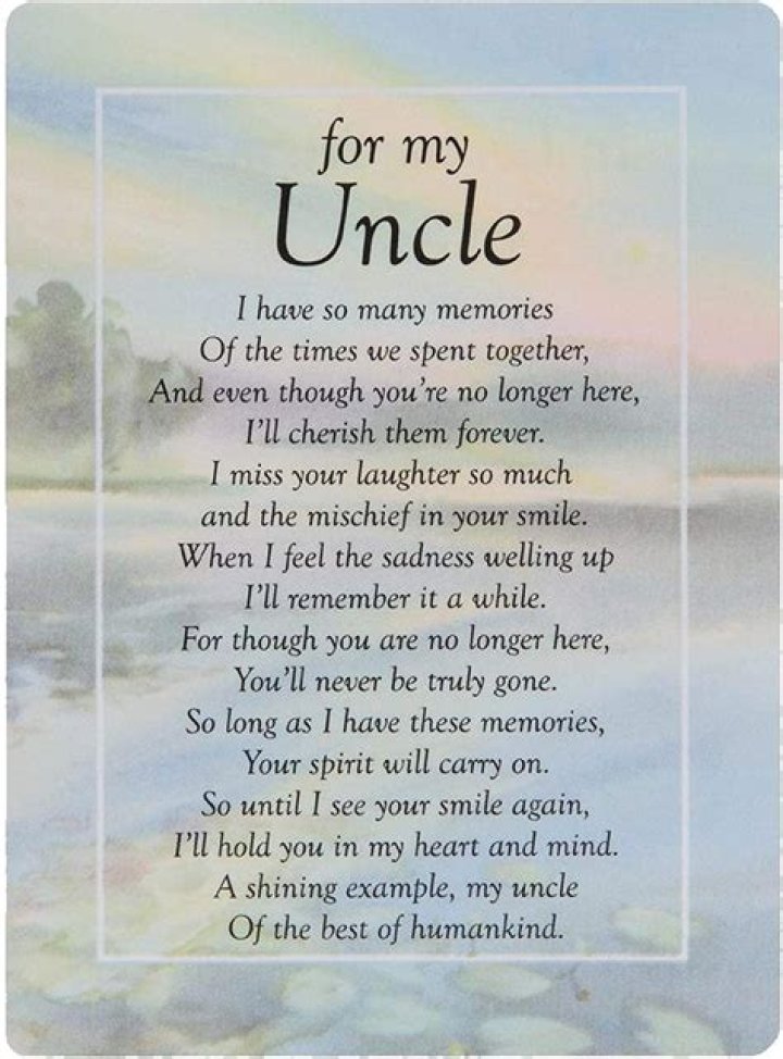 Exploring Poems Dedicated To Departed Uncles